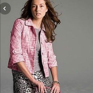 J Crew Waverly Linen Cotton Jacket, Size 0